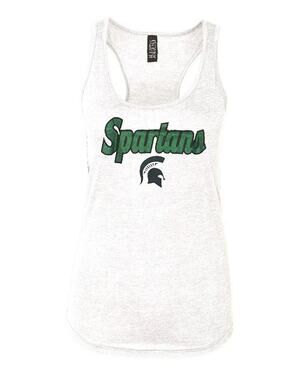 Michigan State Spartans 5th & Ocean NCAA Women's Bi Blend Jersey Tank Top